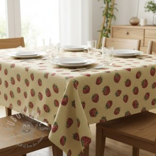 Tkanina dekoracyjna GOBELIN premium Strawberry Sweet Joy