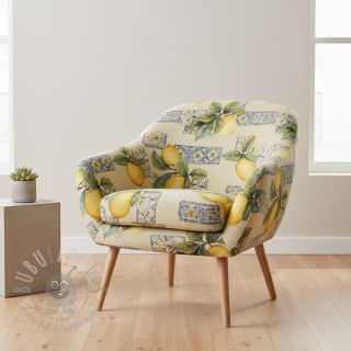 Tkanina dekoracyjna GOBELIN premium Citrus Lemon Azulejos