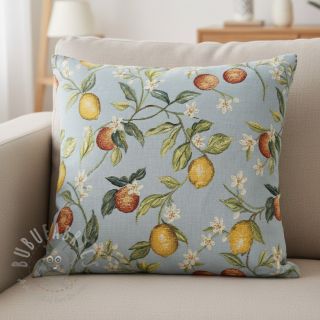 Tkanina dekoracyjna GOBELIN premium Citrus Orange Lemon