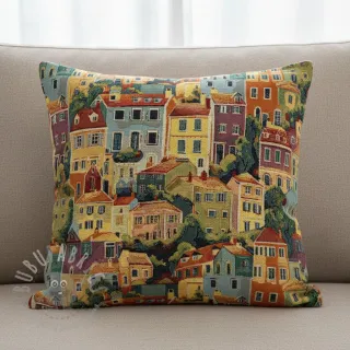 Tkanina dekoracyjna GOBELIN premium Happy Siesta House