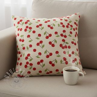 Tkanina dekoracyjna Linenlook premium Cherry Happy Joy