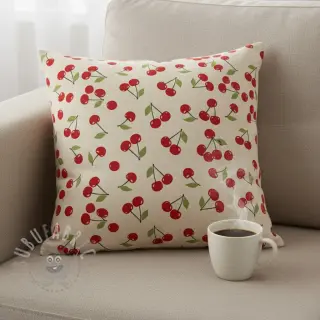 Tkanina dekoracyjna Linenlook premium Cherry Happy Joy