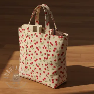 Tkanina dekoracyjna Linenlook premium Cherry Happy Joy