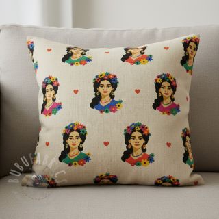 Tkanina dekoracyjna Linenlook premium Viva Flower Girl