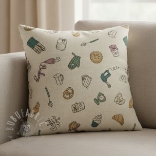 Tkanina dekoracyjna Linenlook premium Bake Off Doodle