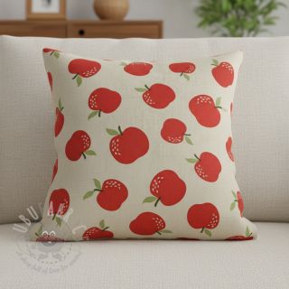 Tkanina dekoracyjna Linenlook premium Apple Happy Joy