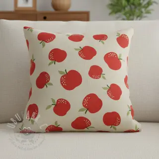 Tkanina dekoracyjna Linenlook premium Apple Happy Joy