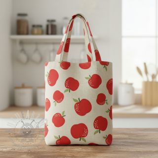 Tkanina dekoracyjna Linenlook premium Apple Happy Joy