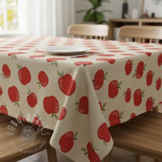 Tkanina dekoracyjna Linenlook premium Apple Happy Joy