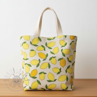 Tkanina dekoracyjna Linenlook premium Sunny Lemon Fruit