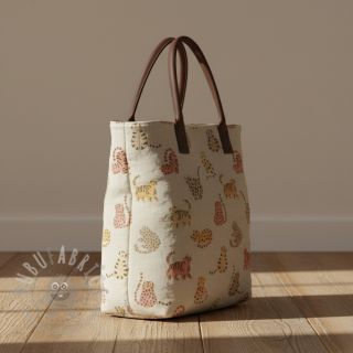 Tkanina dekoracyjna Linenlook premium Cute Wild Cat