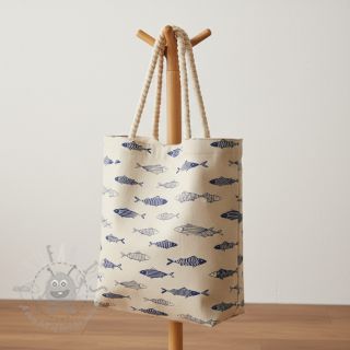 Tkanina dekoracyjna Linenlook premium Fish Swimming School