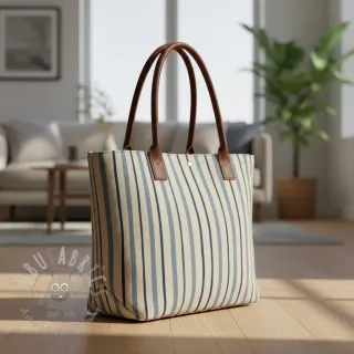 Tkanina dekoracyjna Linenlook premium Wavy Art Stripe