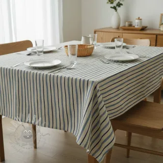 Tkanina dekoracyjna Linenlook premium Wavy Art Stripe