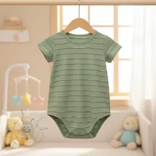 Jersey RUFFLES sage
