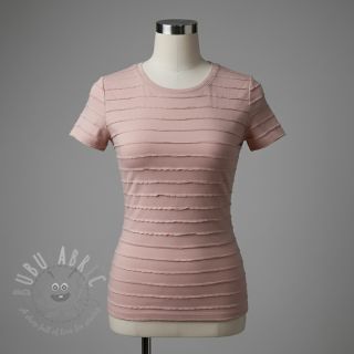 Jersey RUFFLES powder pink