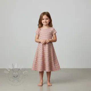 Jersey RUFFLES powder pink