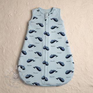 Dresówka drapana JOGGING Whales blue