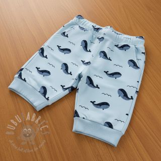 Dresówka drapana JOGGING Whales blue