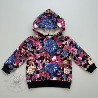 Dresówka Flower Luna black digital print