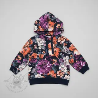 Dresówka Flower Luna navy digital print