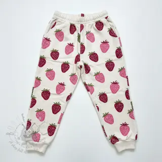 Dresówka drapana JOGGING Strawberries ecru