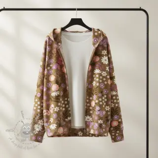 Dresówka Flowers Azriel camel