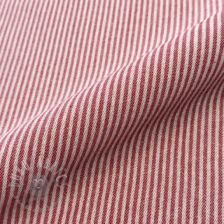 Tkanina dekoracyjna DOBBY Colored stripe cherry