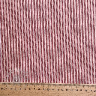 Tkanina dekoracyjna DOBBY Colored stripe cherry
