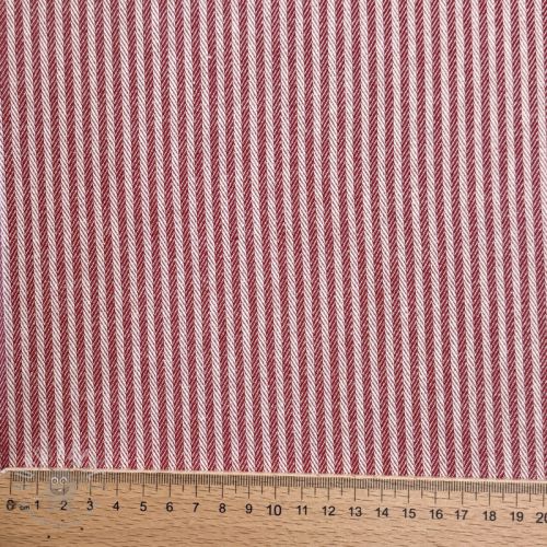 Tkanina dekoracyjna DOBBY Colored stripe cherry