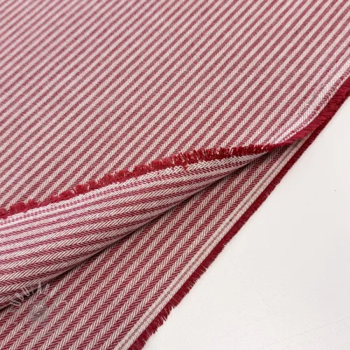 Tkanina dekoracyjna DOBBY Colored stripe cherry