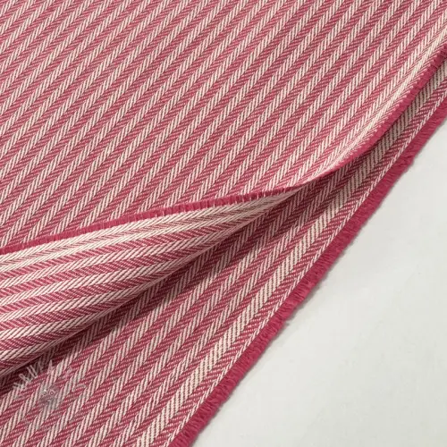 Tkanina dekoracyjna DOBBY Colored stripe fuchsia
