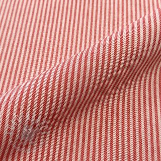 Tkanina dekoracyjna DOBBY Colored stripe poppy red