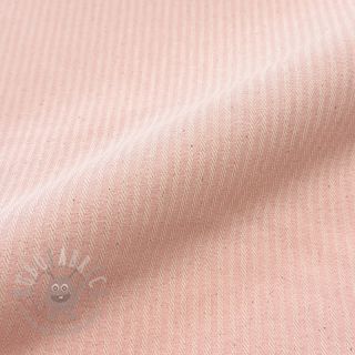 Tkanina dekoracyjna DOBBY Colored stripe light pink