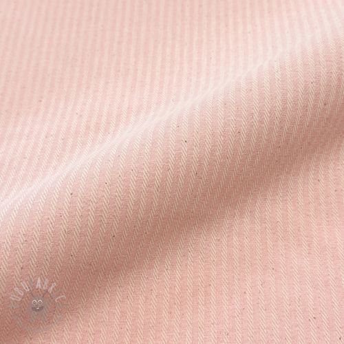 Tkanina dekoracyjna DOBBY Colored stripe light pink