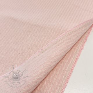 Tkanina dekoracyjna DOBBY Colored stripe light pink