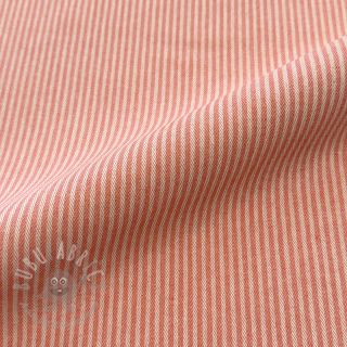Tkanina dekoracyjna DOBBY Colored stripe coral