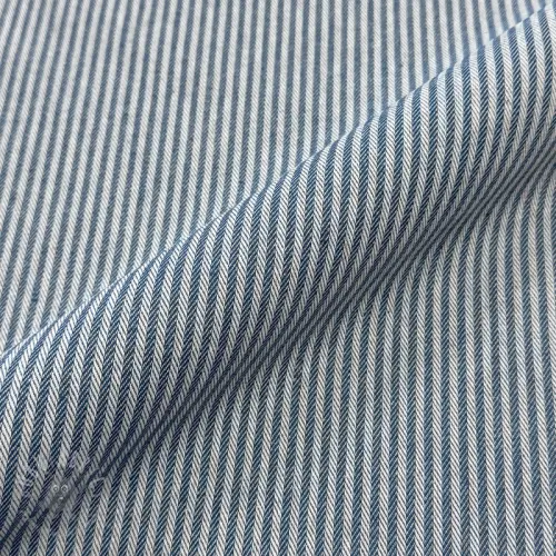Tkanina dekoracyjna DOBBY Colored stripe blue