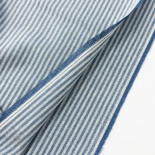 Tkanina dekoracyjna DOBBY Colored stripe blue