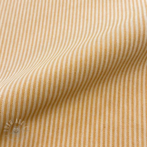 Tkanina dekoracyjna DOBBY Colored stripe ochre