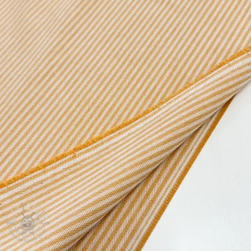 Tkanina dekoracyjna DOBBY Colored stripe ochre