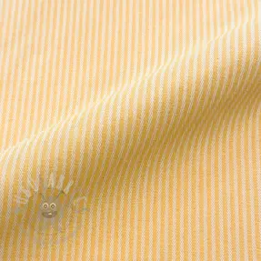 Tkanina dekoracyjna DOBBY Colored stripe warm yellow