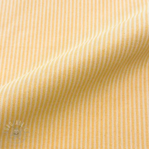 Tkanina dekoracyjna DOBBY Colored stripe warm yellow