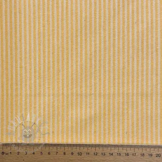 Tkanina dekoracyjna DOBBY Colored stripe warm yellow