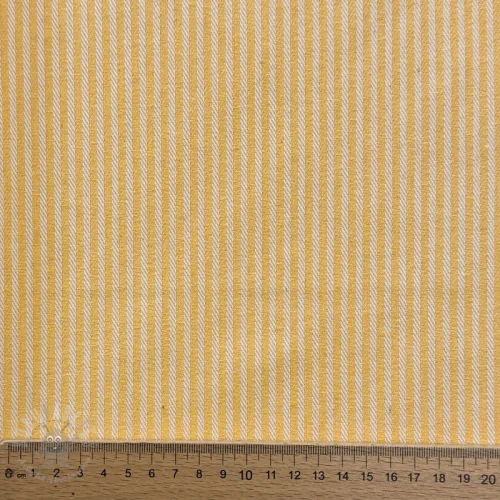 Tkanina dekoracyjna DOBBY Colored stripe warm yellow