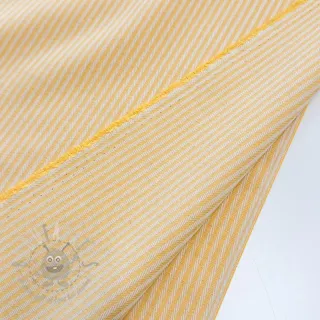 Tkanina dekoracyjna DOBBY Colored stripe warm yellow