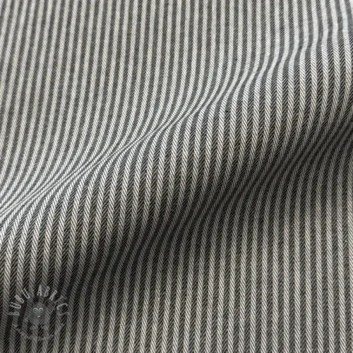 Tkanina dekoracyjna DOBBY Colored stripe graphite