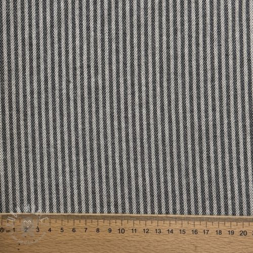 Tkanina dekoracyjna DOBBY Colored stripe graphite