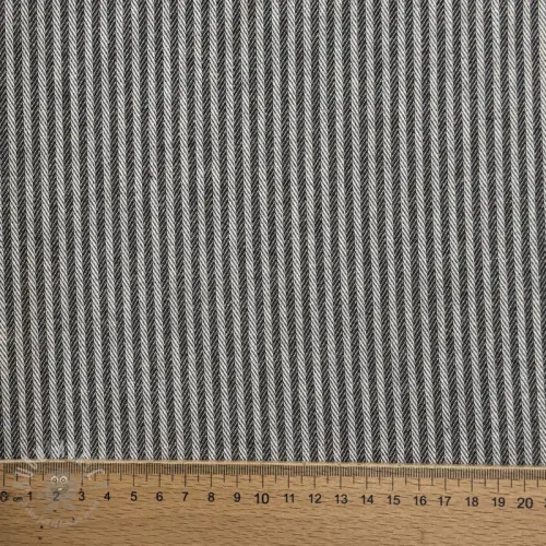 Tkanina dekoracyjna DOBBY Colored stripe graphite