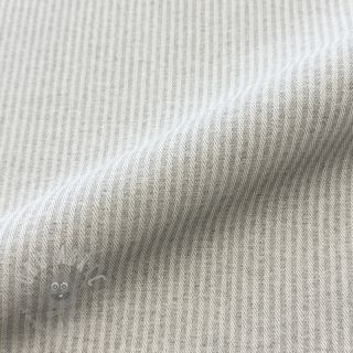 Tkanina dekoracyjna DOBBY Colored stripe light grey